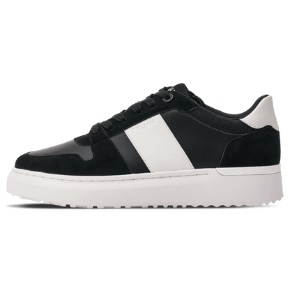 MALLET Hoxton Lite Men's Black White Leather Trainers - Kick Game