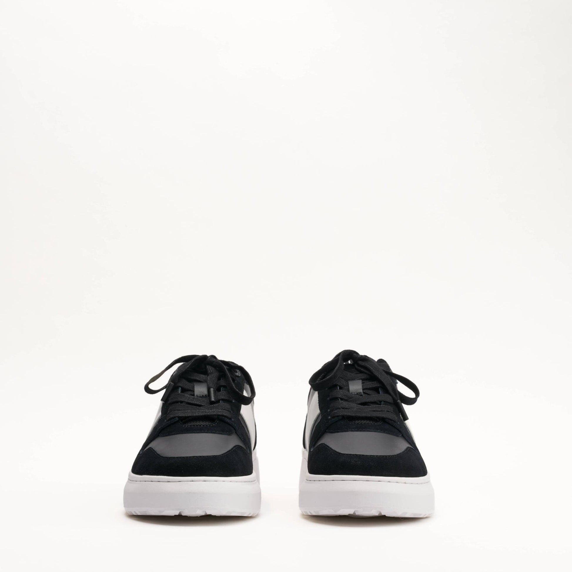 MALLET Hoxton Lite Men's Black White Leather Trainers - Kick Game