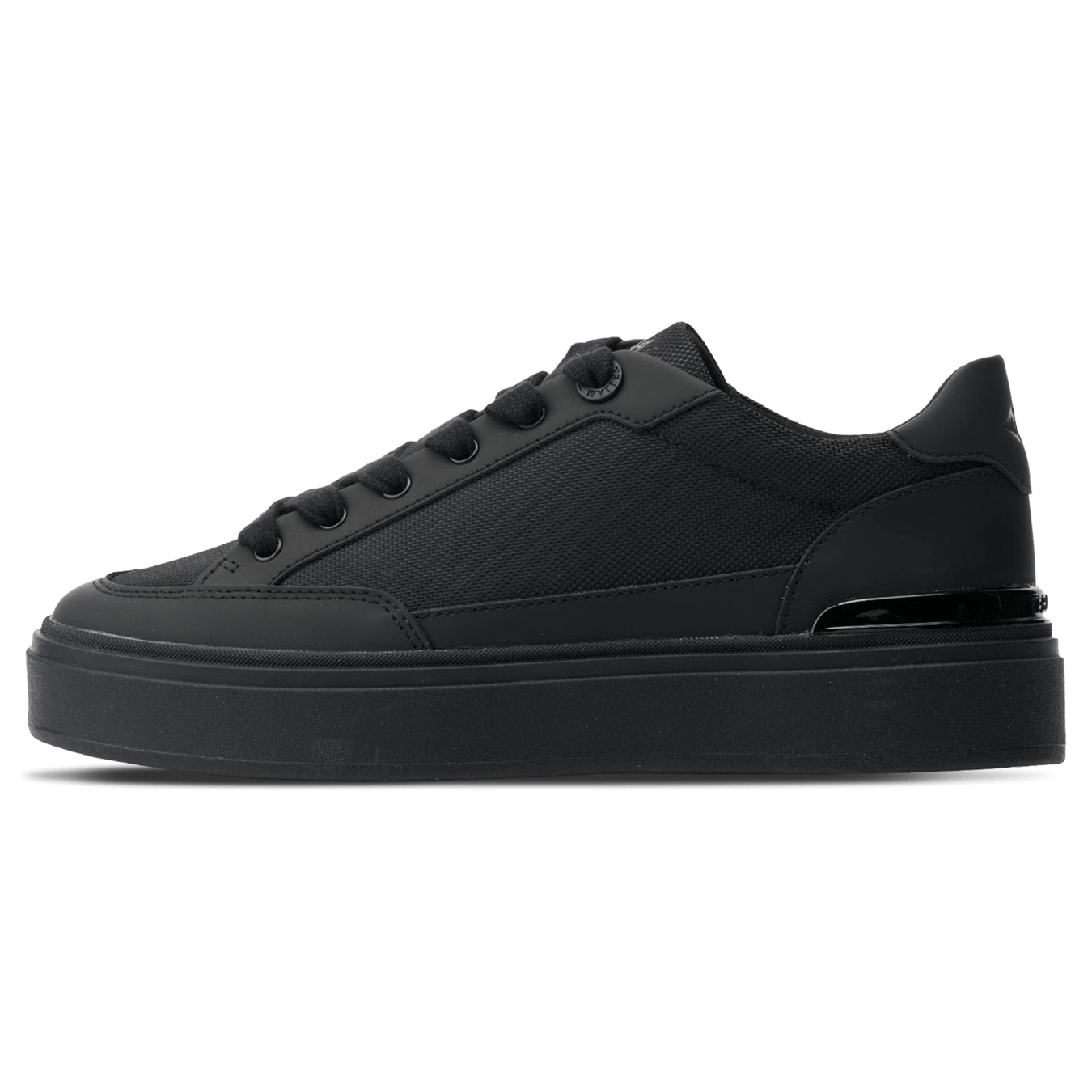 MALLET Lansbury Men's Black Leather & Nylon Trainers - Kick Game