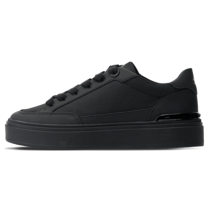 MALLET Lansbury Men's Black Leather & Nylon Trainers - Kick Game