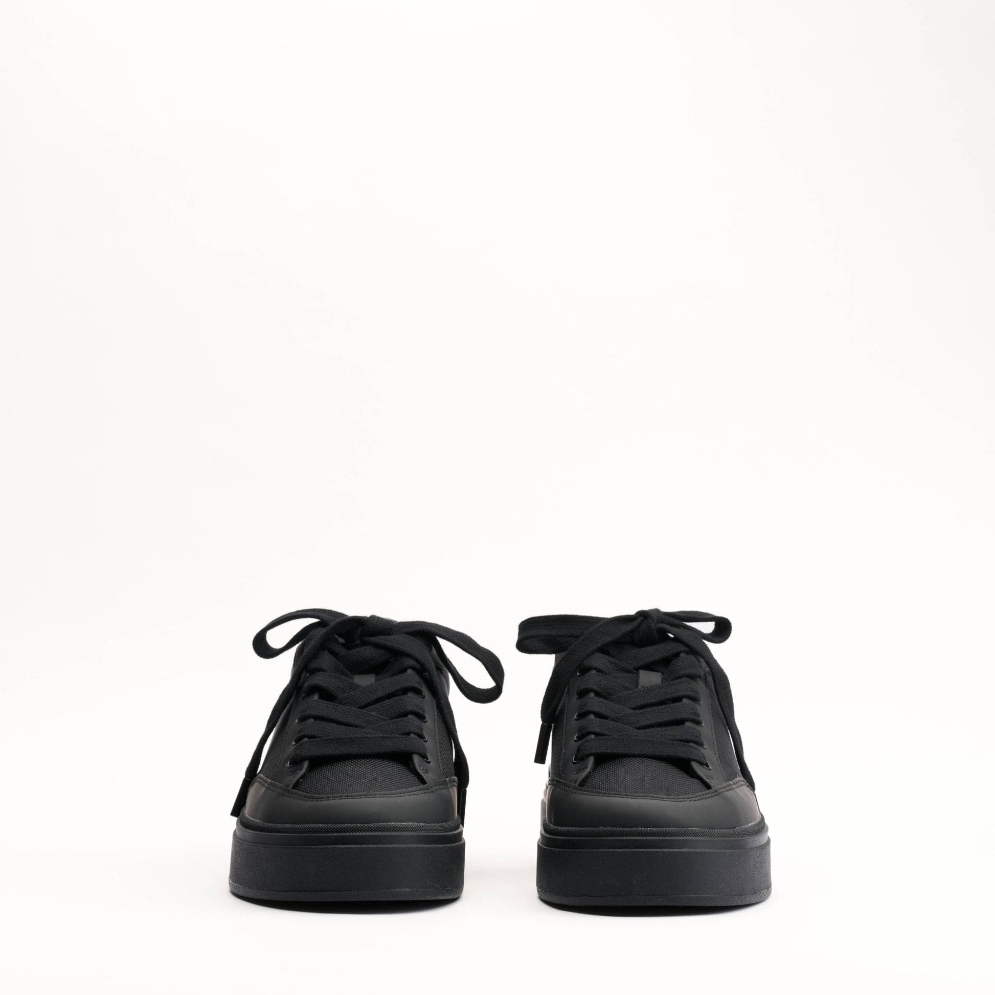 MALLET Lansbury Men's Black Leather & Nylon Trainers - Kick Game
