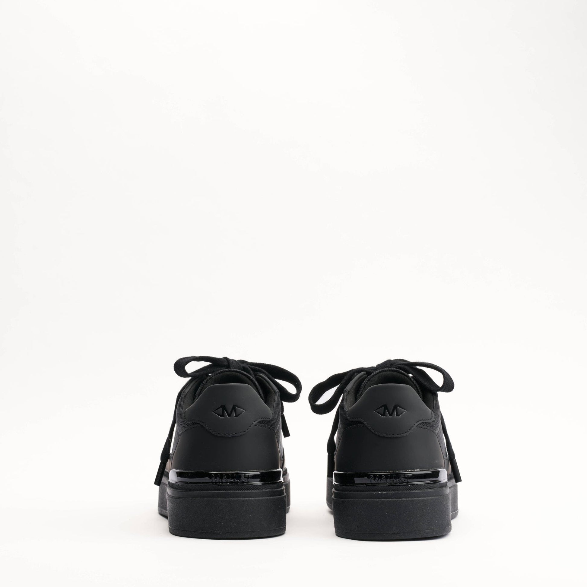 MALLET Lansbury Men's Black Leather & Nylon Trainers - Kick Game