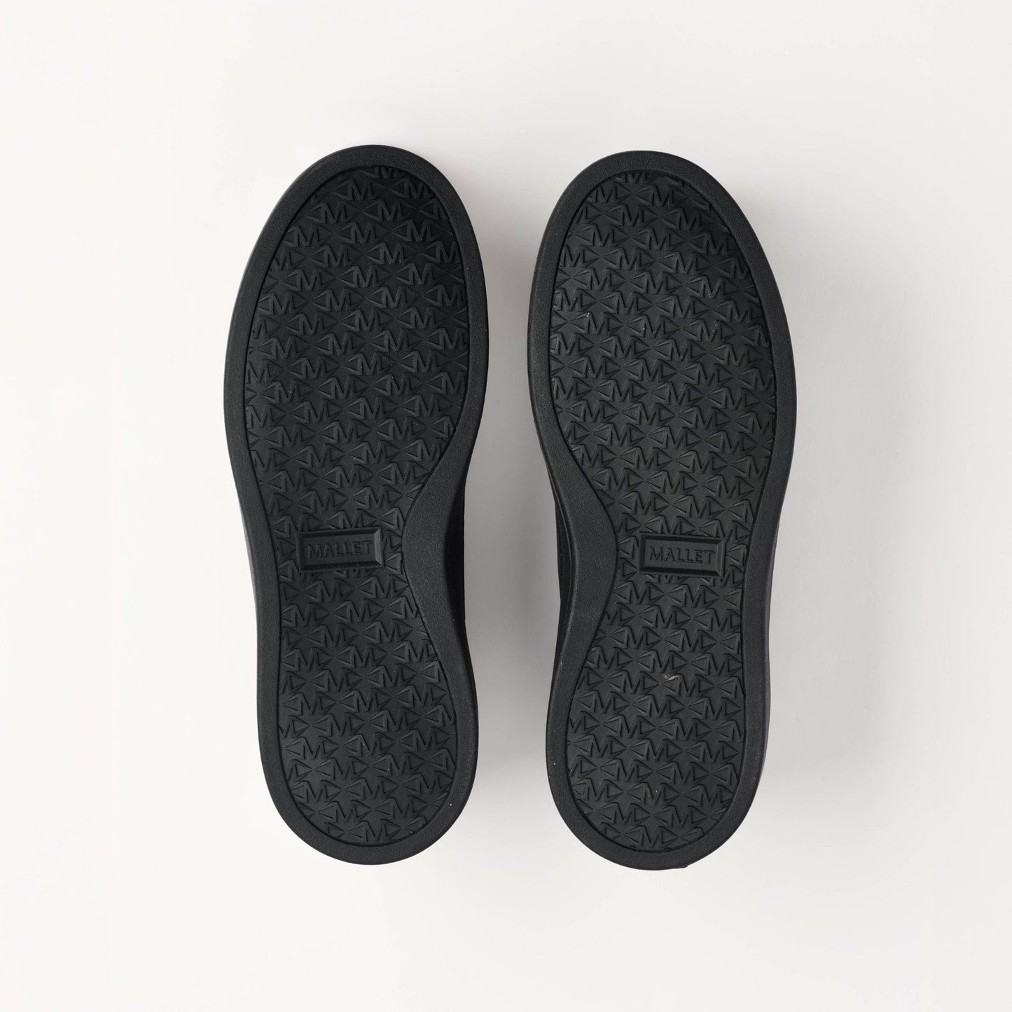 MALLET Lansbury Men's Black Leather & Nylon Trainers - Kick Game