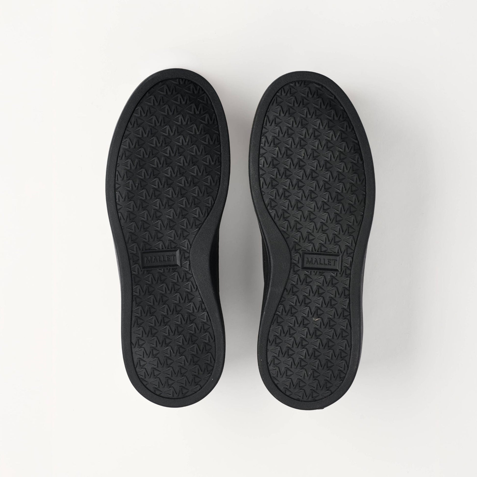 MALLET Lansbury Men's Black Leather & Nylon Trainers - Kick Game