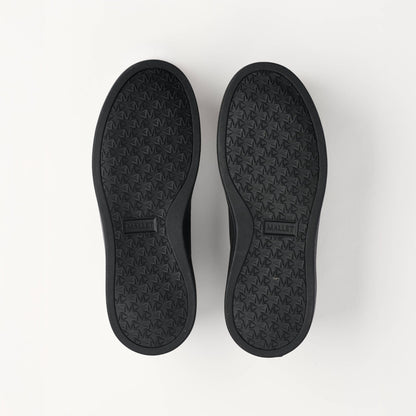 MALLET Lansbury Men's Black Leather & Nylon Trainers - Kick Game