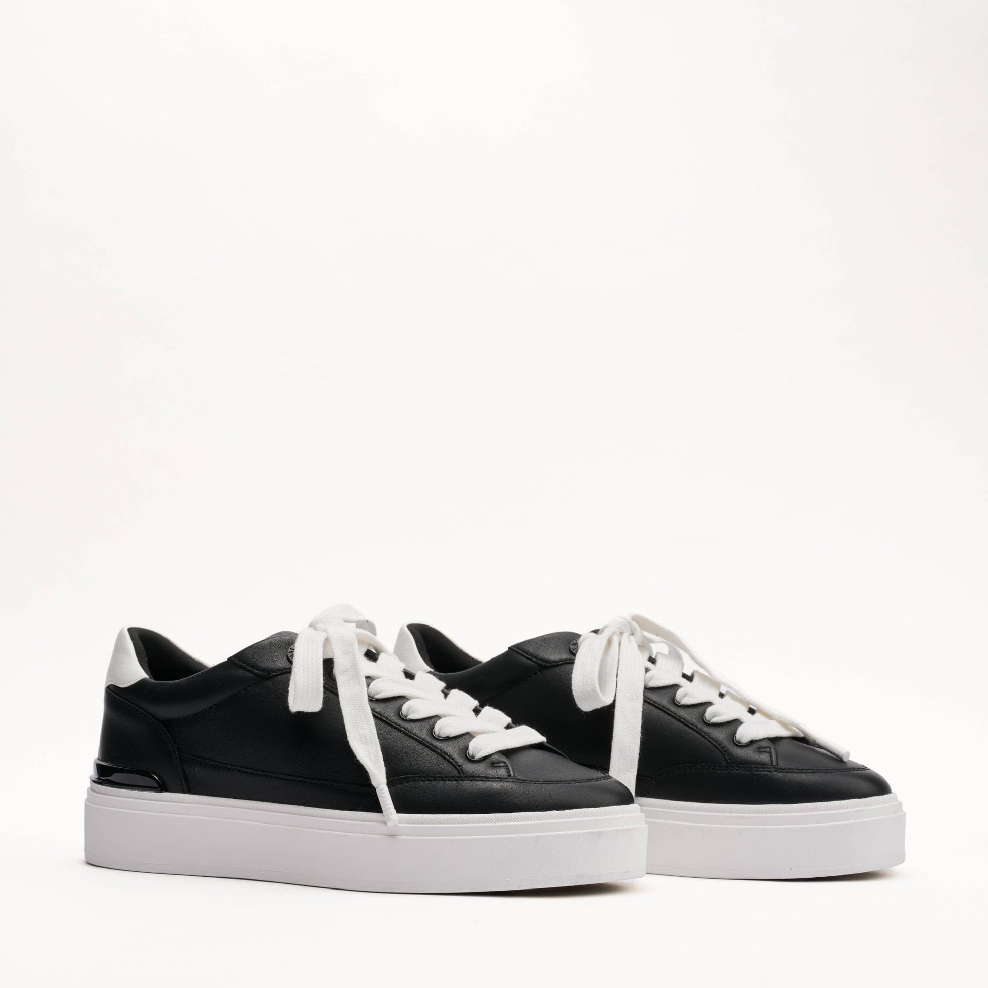 MALLET Lansbury Men's Black Nappa Leather Trainers - Kick Game