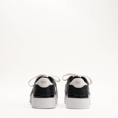 MALLET Lansbury Men's Black Nappa Leather Trainers - Kick Game