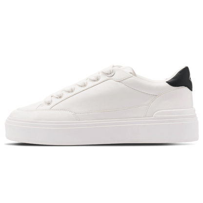 MALLET Lansbury Men's White Nappa Leather Trainers - Kick Game