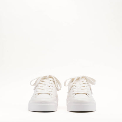 MALLET Lansbury Men's White Nappa Leather Trainers - Kick Game