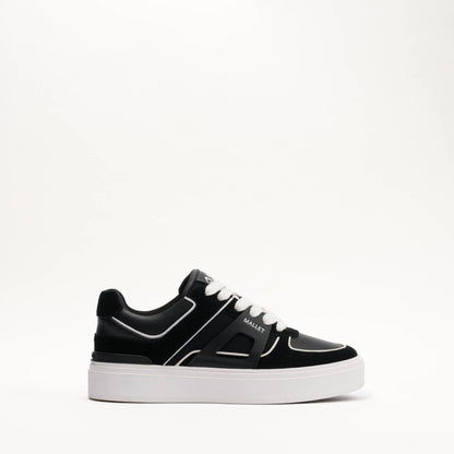MALLET Fenchurch Men's Black White Leather Trainers - Kick Game