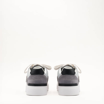 MALLET Fenchurch Men's Grey Black Leather Trainers - Kick Game