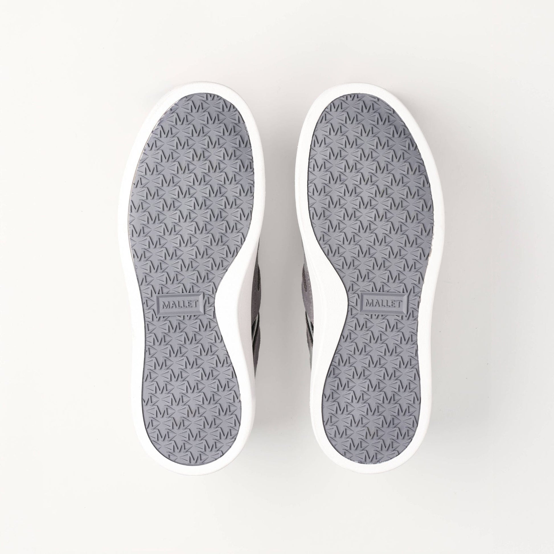 MALLET Fenchurch Men's Grey Black Leather Trainers - Kick Game