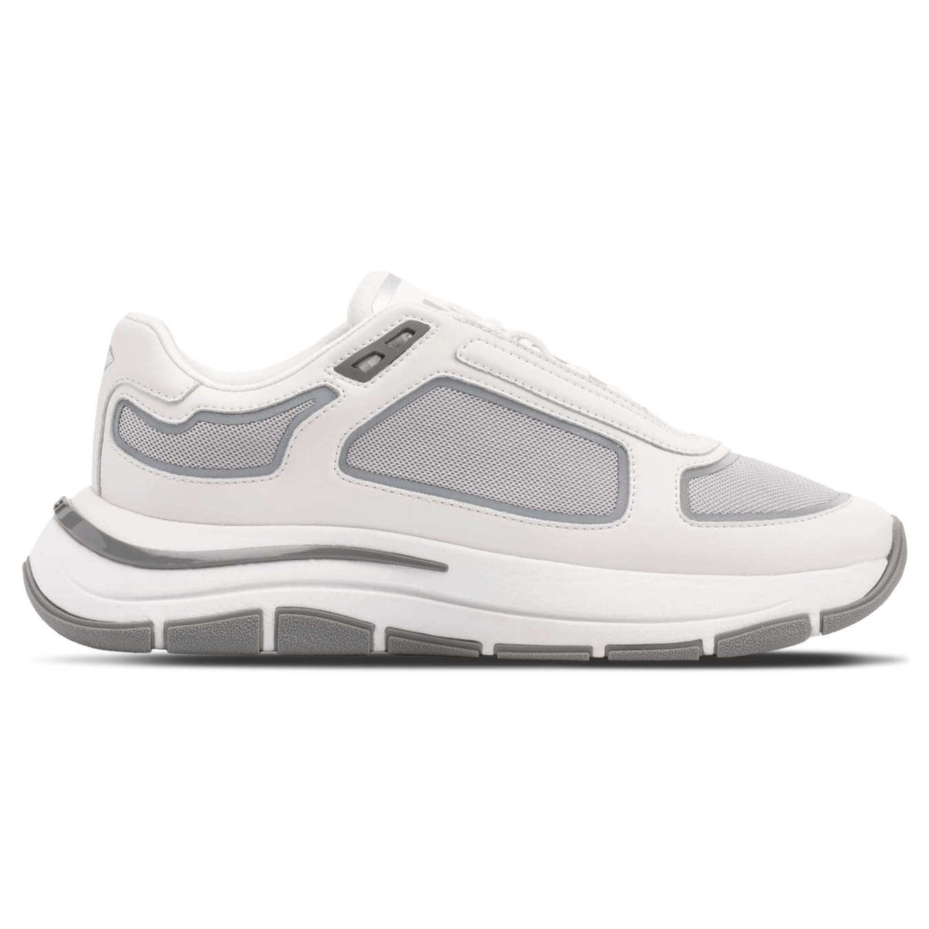 MALLET Alton Men's White Chrome Leather Trainers