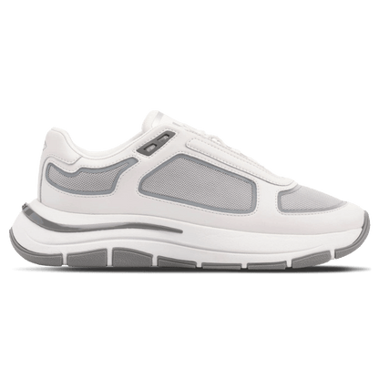 MALLET Alton Men's White Chrome Leather Trainers