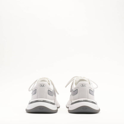 MALLET Alton Men's White Chrome Leather Trainers - Kick Game