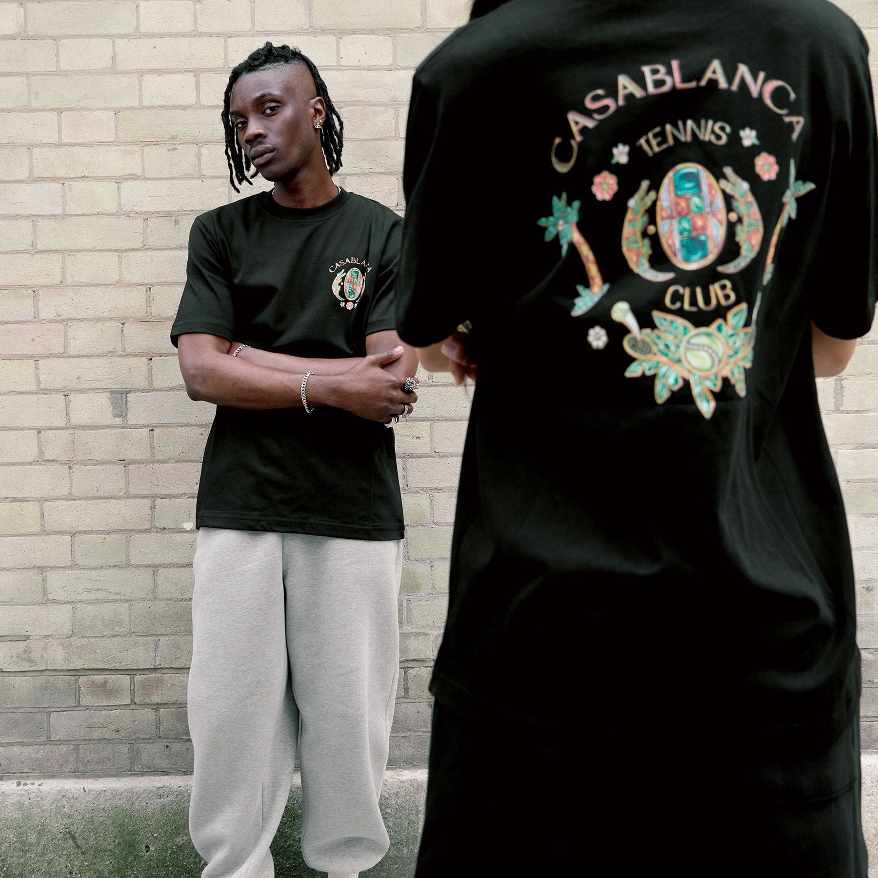 Casablanca Joyaux D Afrique Tennis Club Printed T Shirt Casablanca Joyaux D Afrique Tennis Club Printed T Shirt