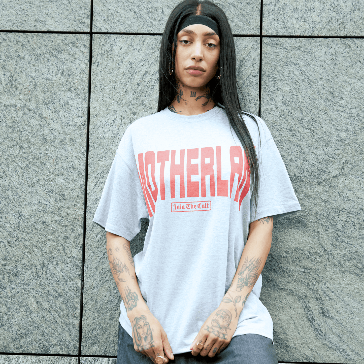 Motherlan MTN Pinch Logo Tee 'Grey' - Kick Game