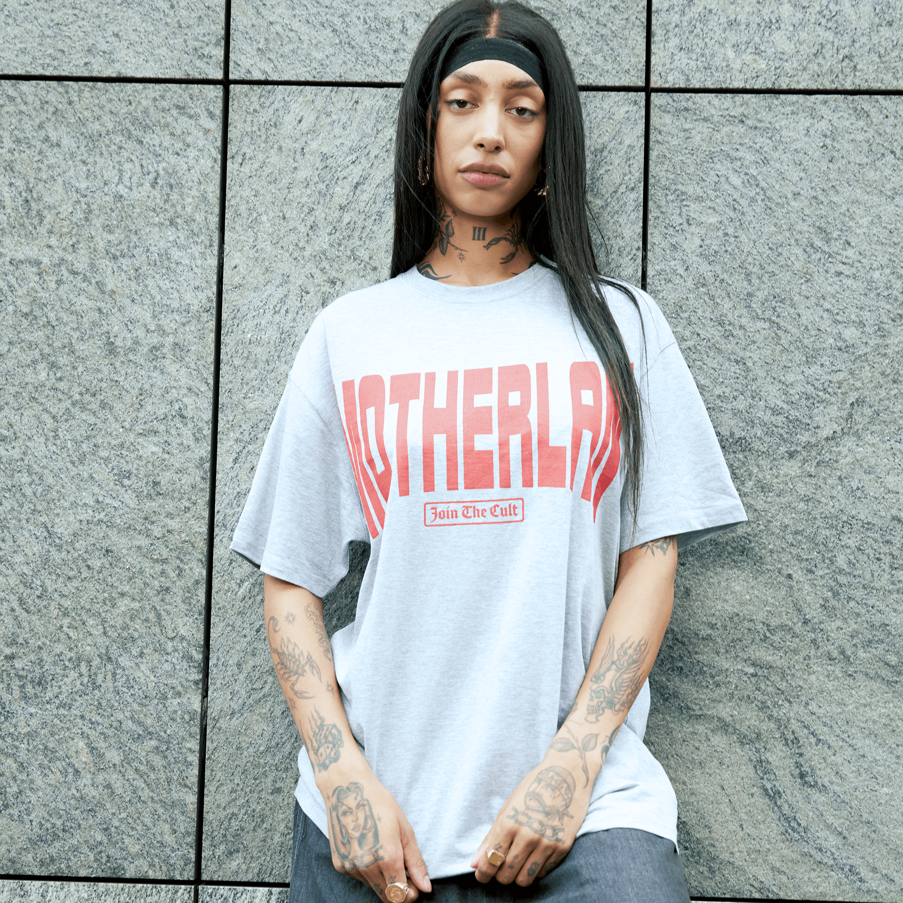 Motherlan MTN Pinch Logo Tee 'Grey' - Kick Game