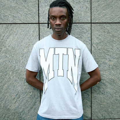 Motherlan MTN Two Tone Arch Logo T-shirt 'Grey' - Kick Game