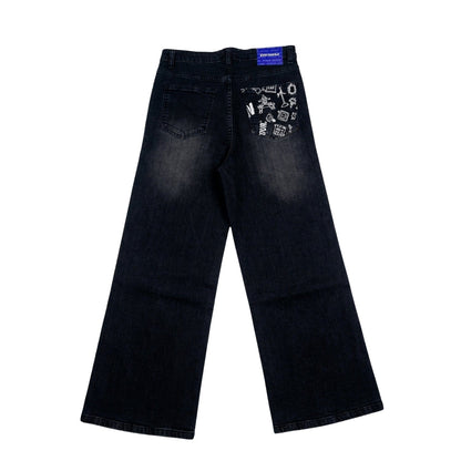 Noir Static Denim - Kick Game