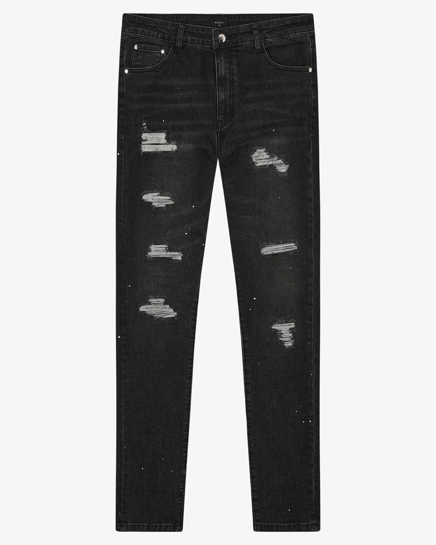 Magiri Noir Ripped Slim Jeans 'Black' - Kick Game