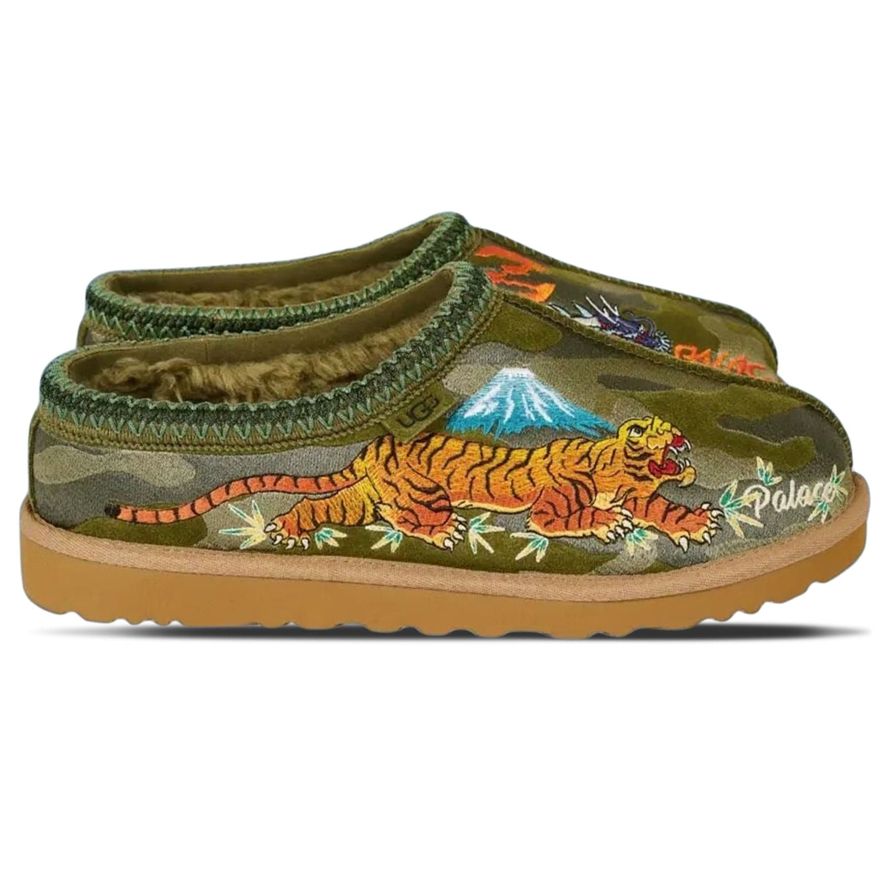靴 PALACE UGG Tasman Slipper Olive camo 28 Palace x UGG Tasman Slipper 'Burnt Olive Camo' — Kick Game