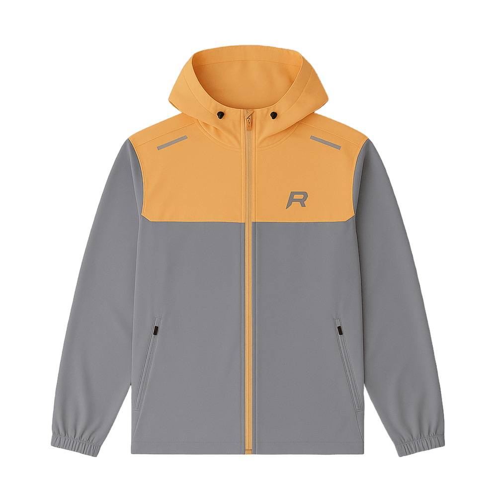 Reprimo Flight Windbreaker Jacket 'Grey Orange'
