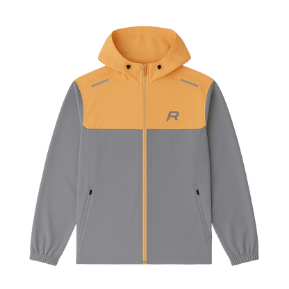 Reprimo Flight Windbreaker Jacket 'Grey Orange' - Kick Game