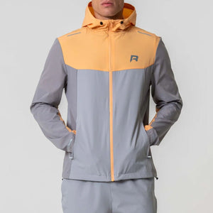 Reprimo Flight Windbreaker Jacket 'Grey Orange'