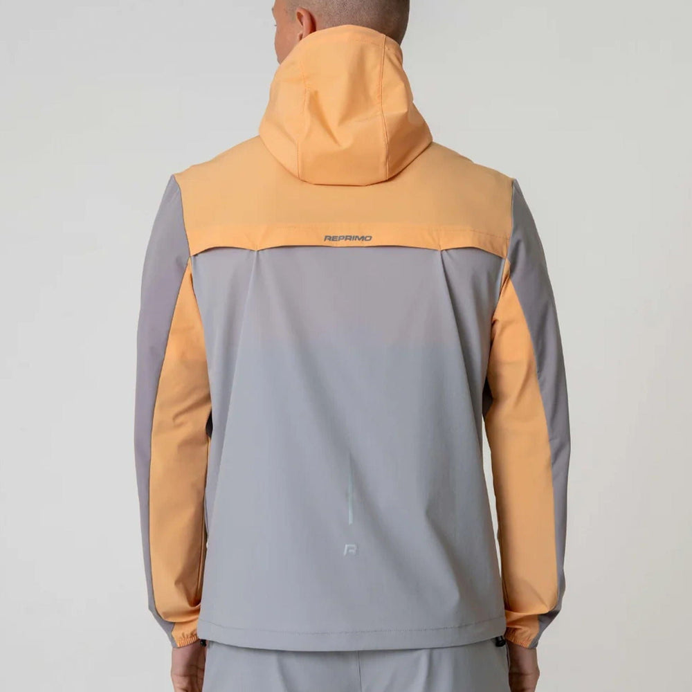 Reprimo Flight Windbreaker Jacket 'Grey Orange'