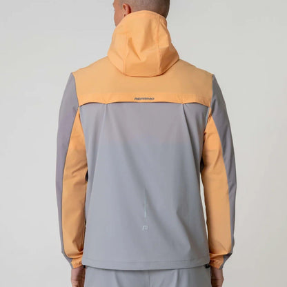 Reprimo Flight Windbreaker Jacket 'Grey / Orange' - Kick Game