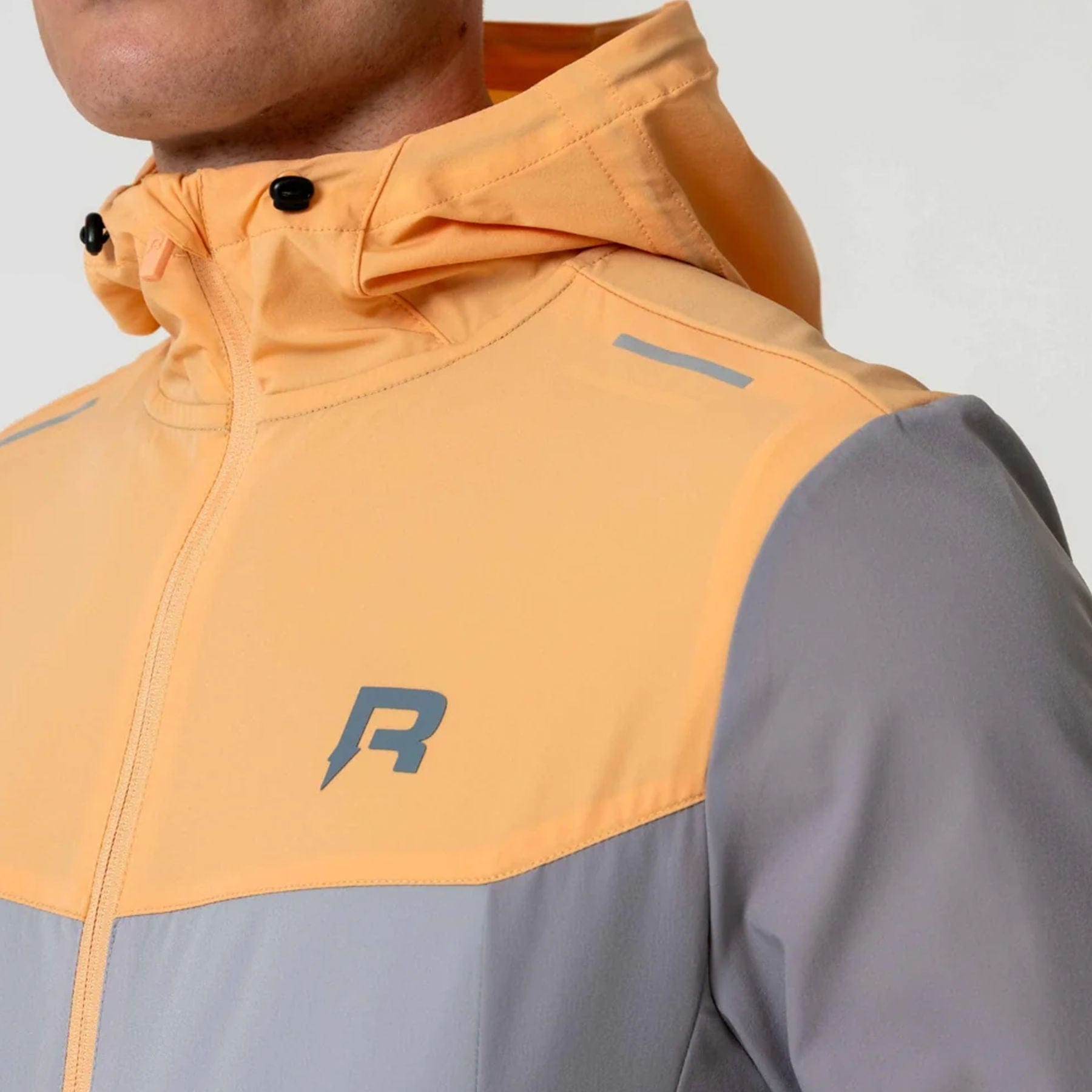 Reprimo Flight Windbreaker Jacket 'Grey / Orange' - Kick Game