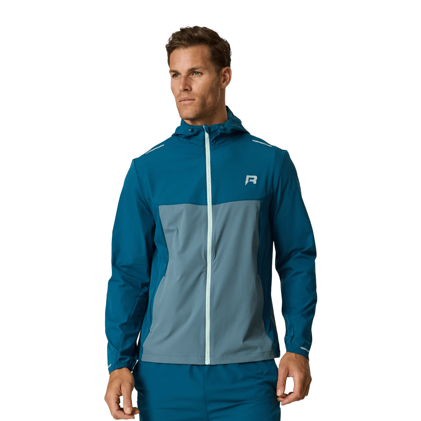 Reprimo Flight Windbreaker Jacket 'Tidal Teal Blue Steel' - Kick Game