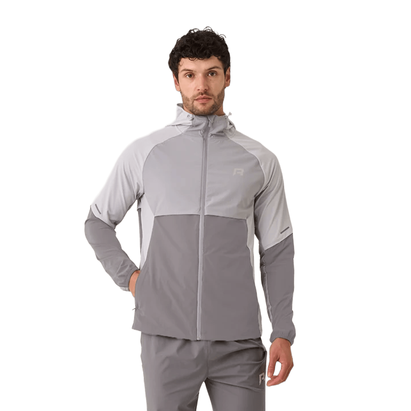 Reprimo Vortex Windbreaker Jacket 'Misty Grey Slate Core' - Kick Game