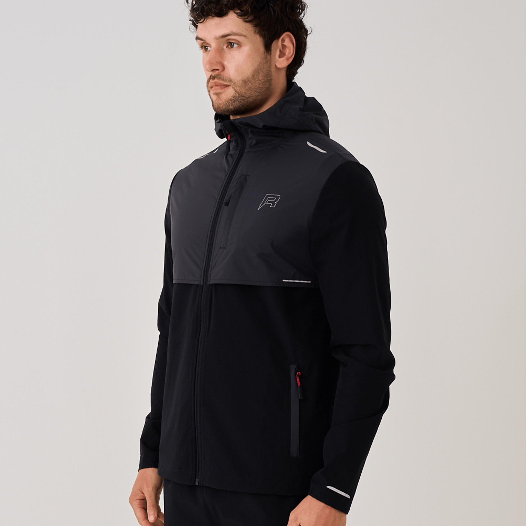 Reprimo Summit Windbreaker Jacket 'Black Red' - Kick Game