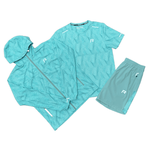 Reprimo Ripple Jacket, Tee and Shorts Set 'Mint'