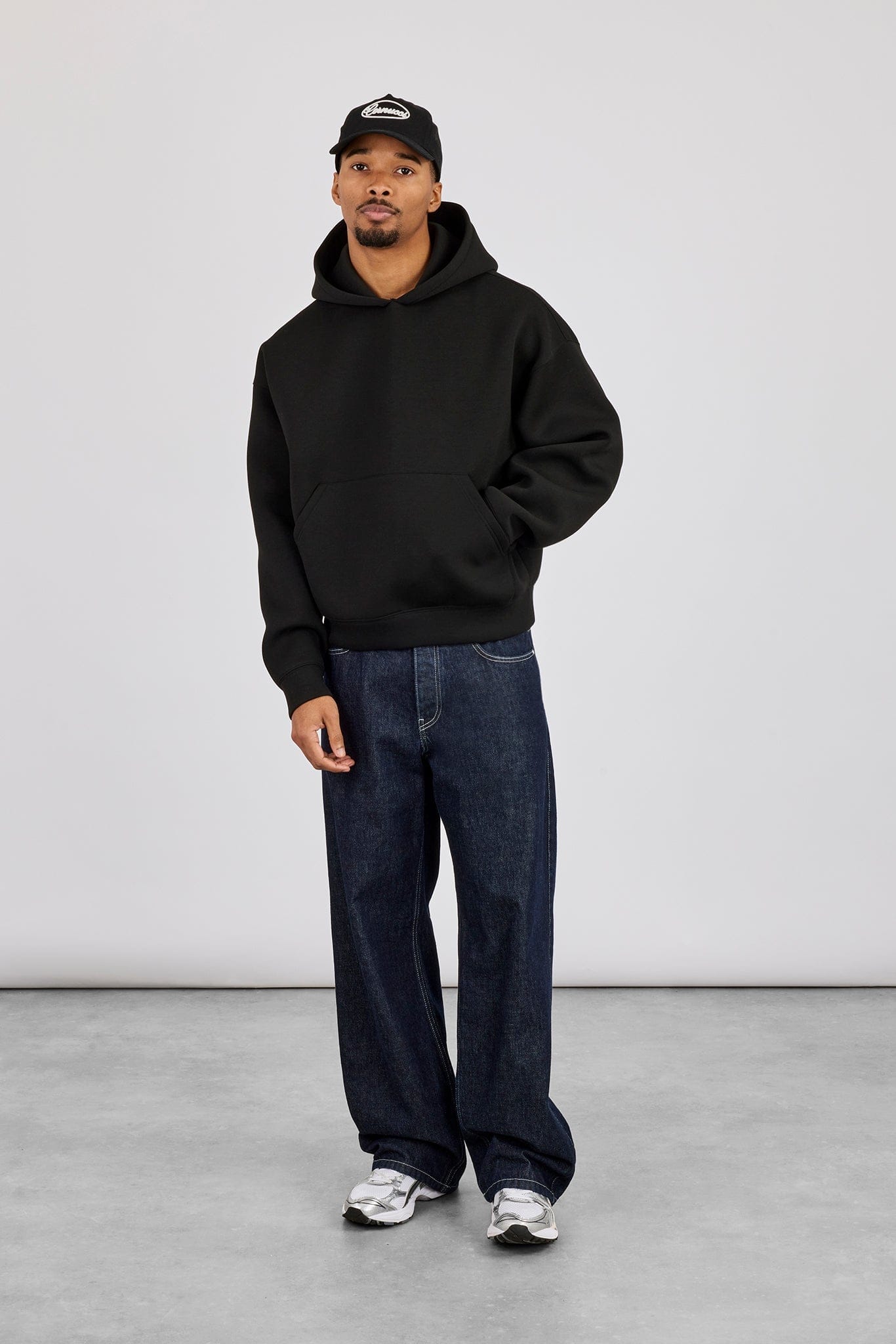 Scuba Boxy Hoodie  - Black - Kick Game