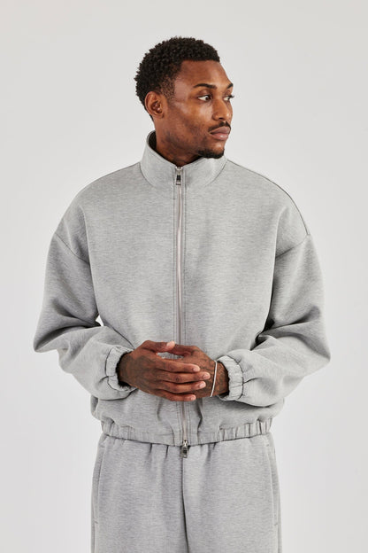 Scuba Funnel Neck Jacket & Baggy Fit Trouser - Grey - Kick Game