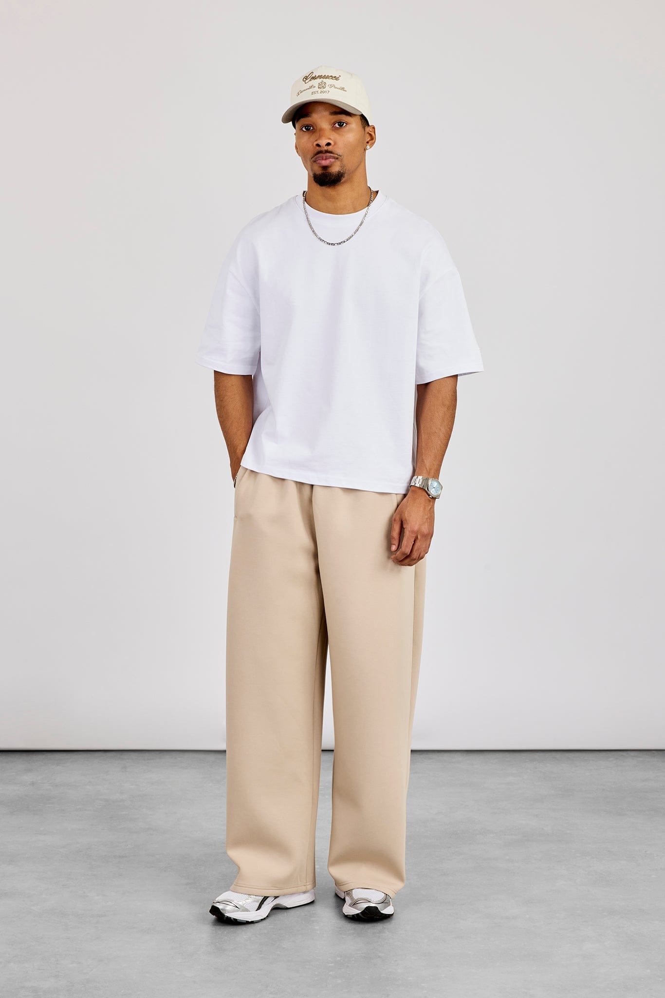 Cernucci Scuba Baggy Fit Trouser - Stone - Kick Game