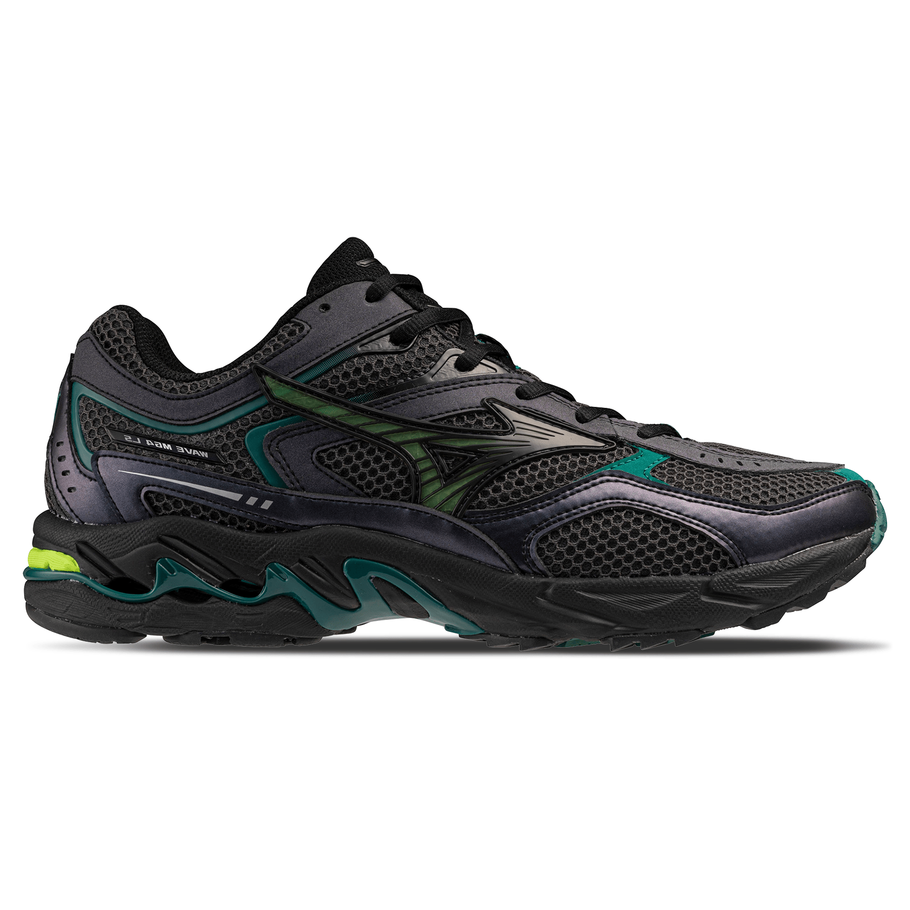 Mizuno Wave Mustang LS Sport 'Black Oyster Green Glow Aventurine' - Kick Game