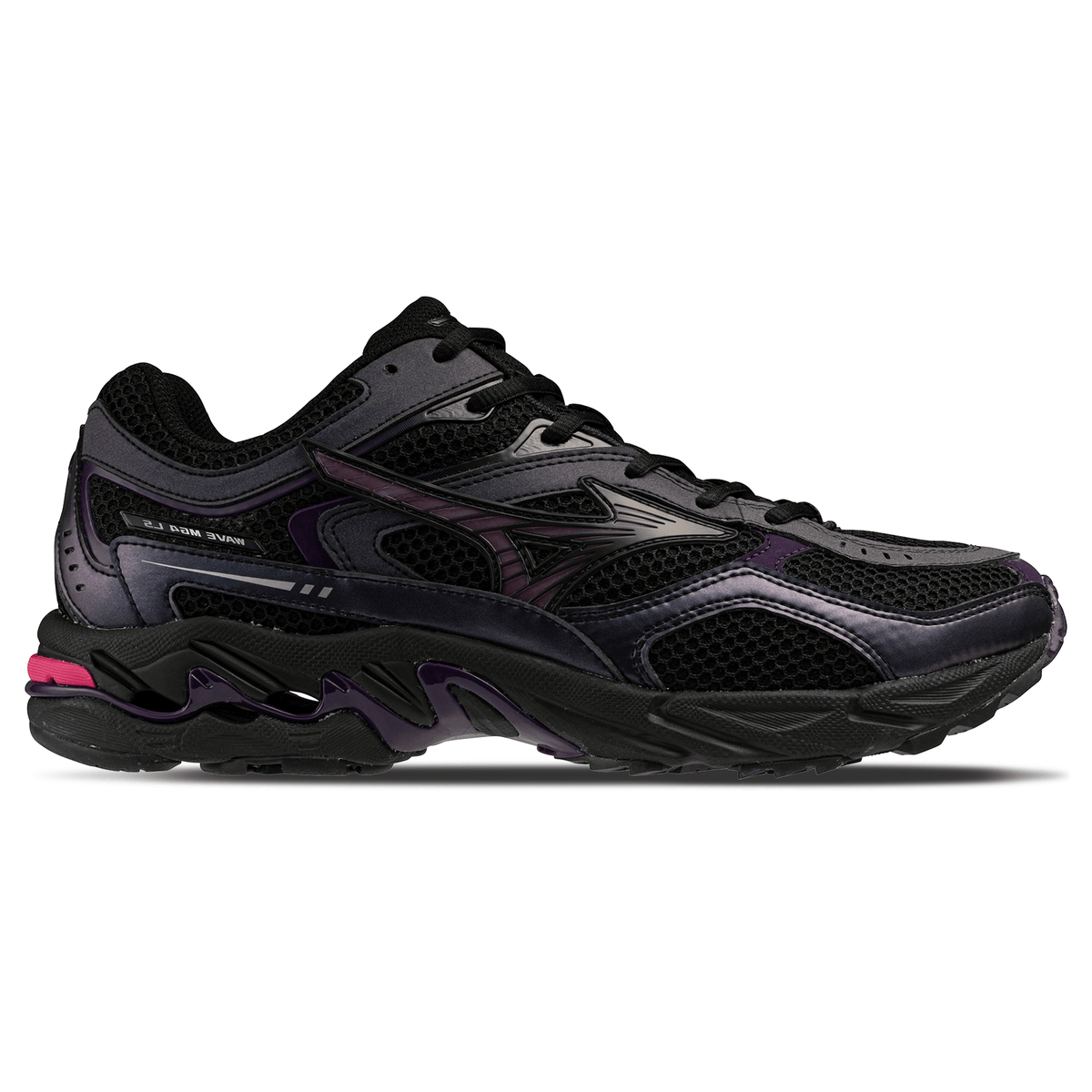 Mizuno Wave Mustang LS Sport 'Black Fuchsia Purple Blackberry Cordial' - Kick Game