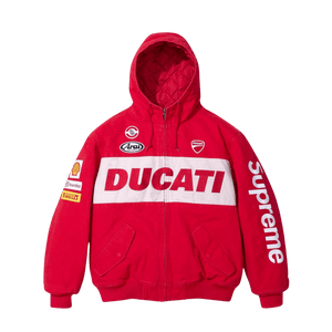 Supreme x Ducati Hooded Racing Jacket 'Red'