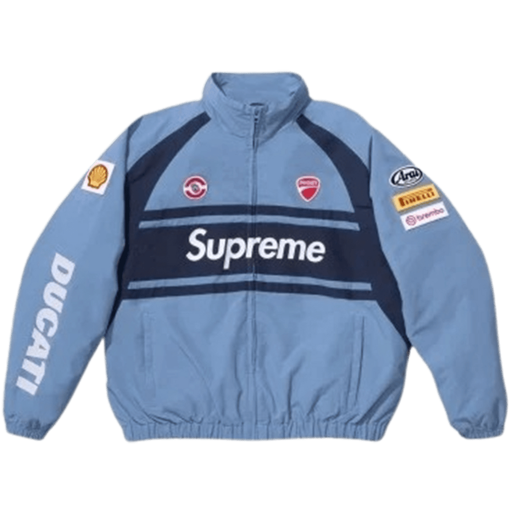 Supreme x Ducati Track Jacket 'Blue' — Kick Game Supreme x Ducati Track Jacket 'Blue' — Kick Game
