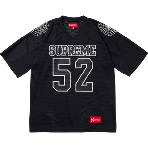 Supreme Spiderweb Football Jersey 'Black'