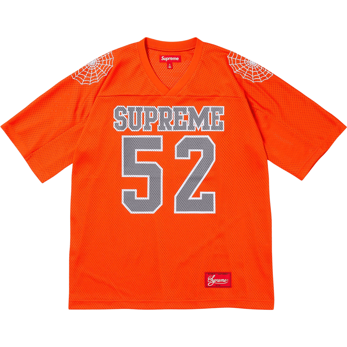 Supreme Spiderweb Football Jersey 'Orange' - Kick Game