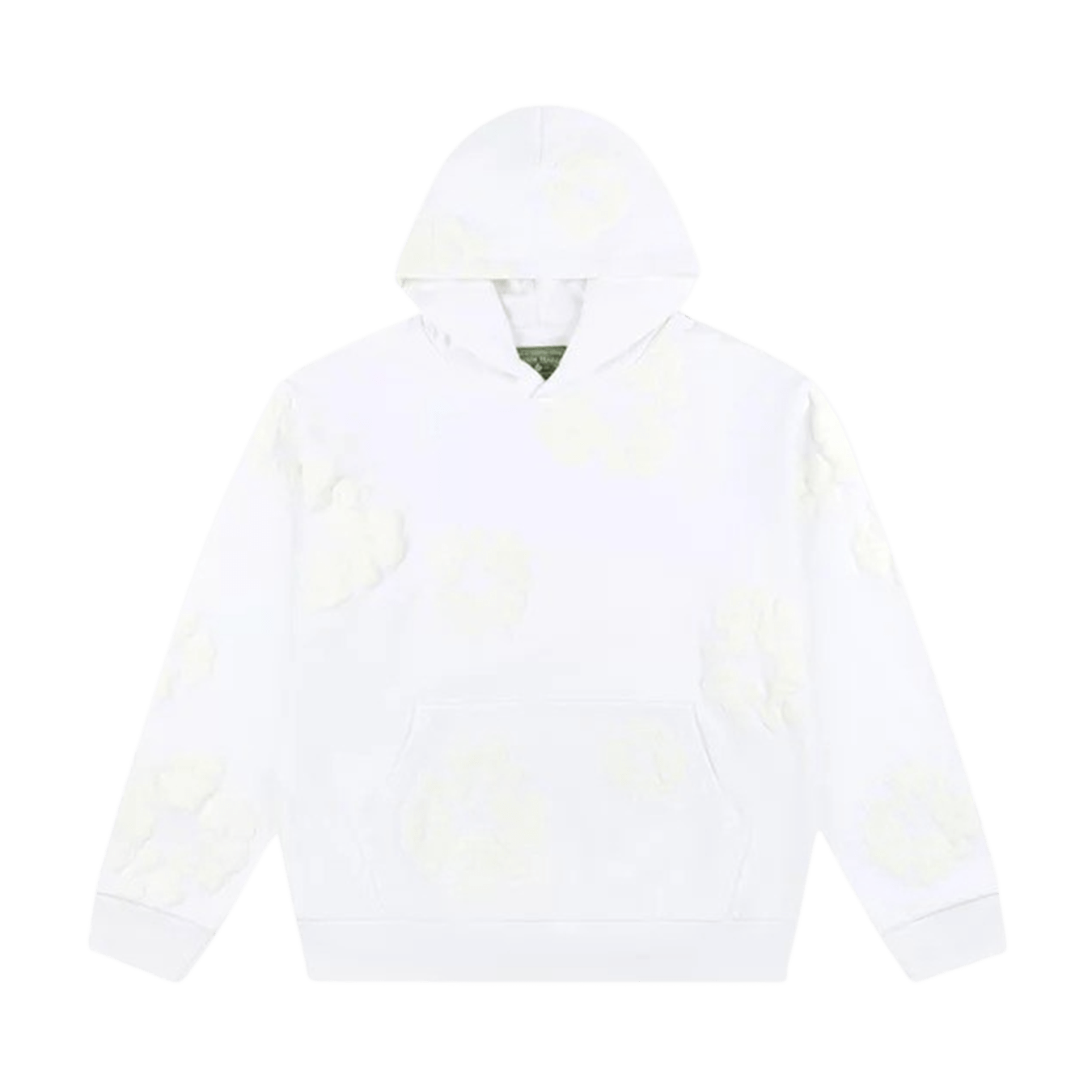 Denim Tears The Cotton Wreath Mono Hooded Sweatshirt 'White' - Kick Game