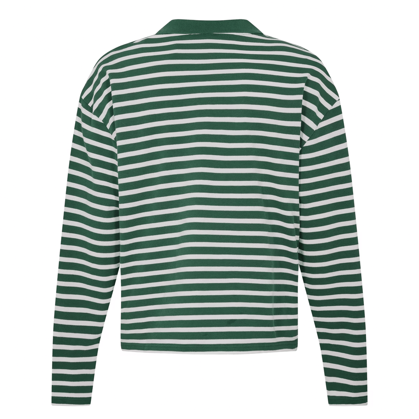 Summit Pique Long Sleeve Polo 'Forest White' - Kick Game