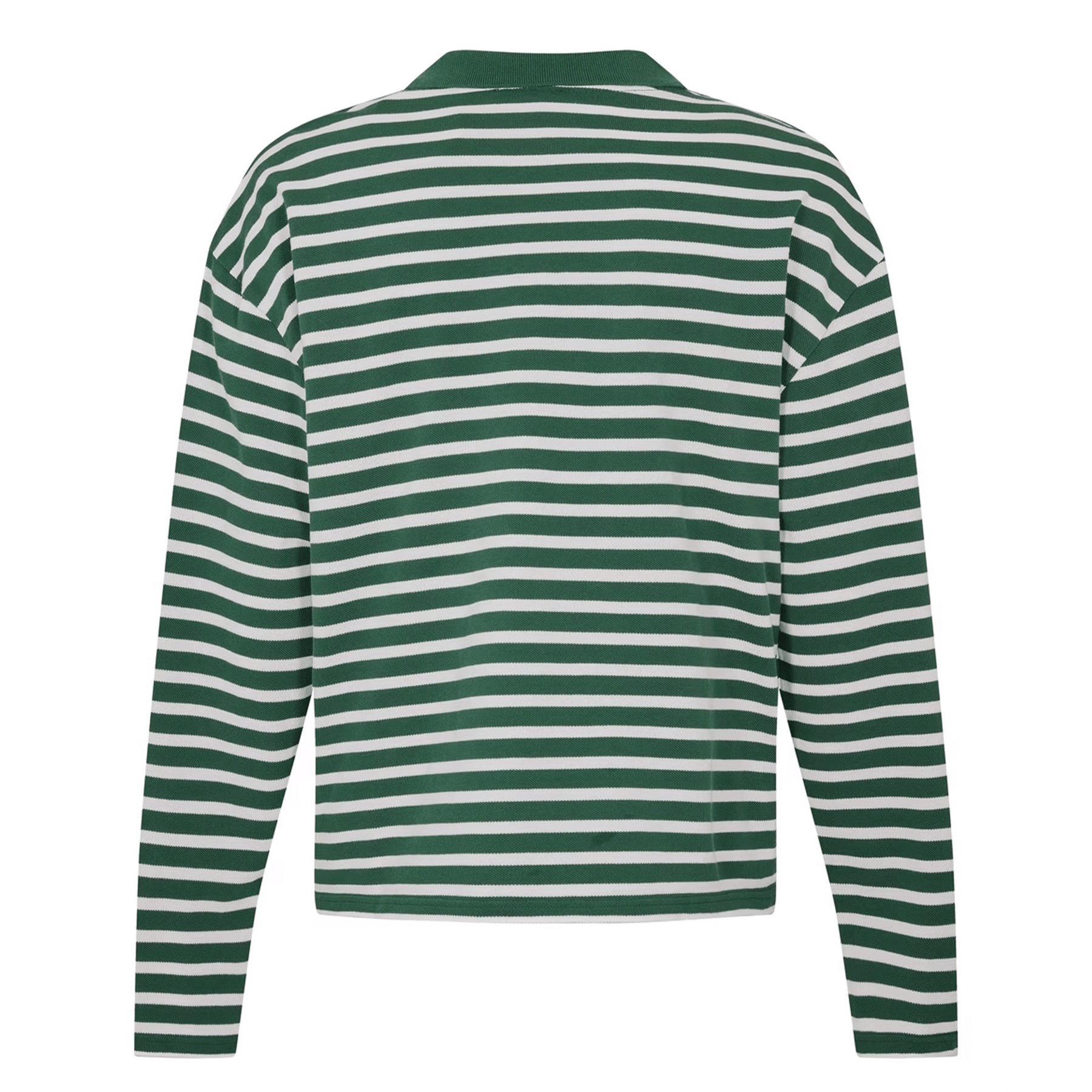 Summit Pique Long Sleeve Polo 'Forest White' - Kick Game