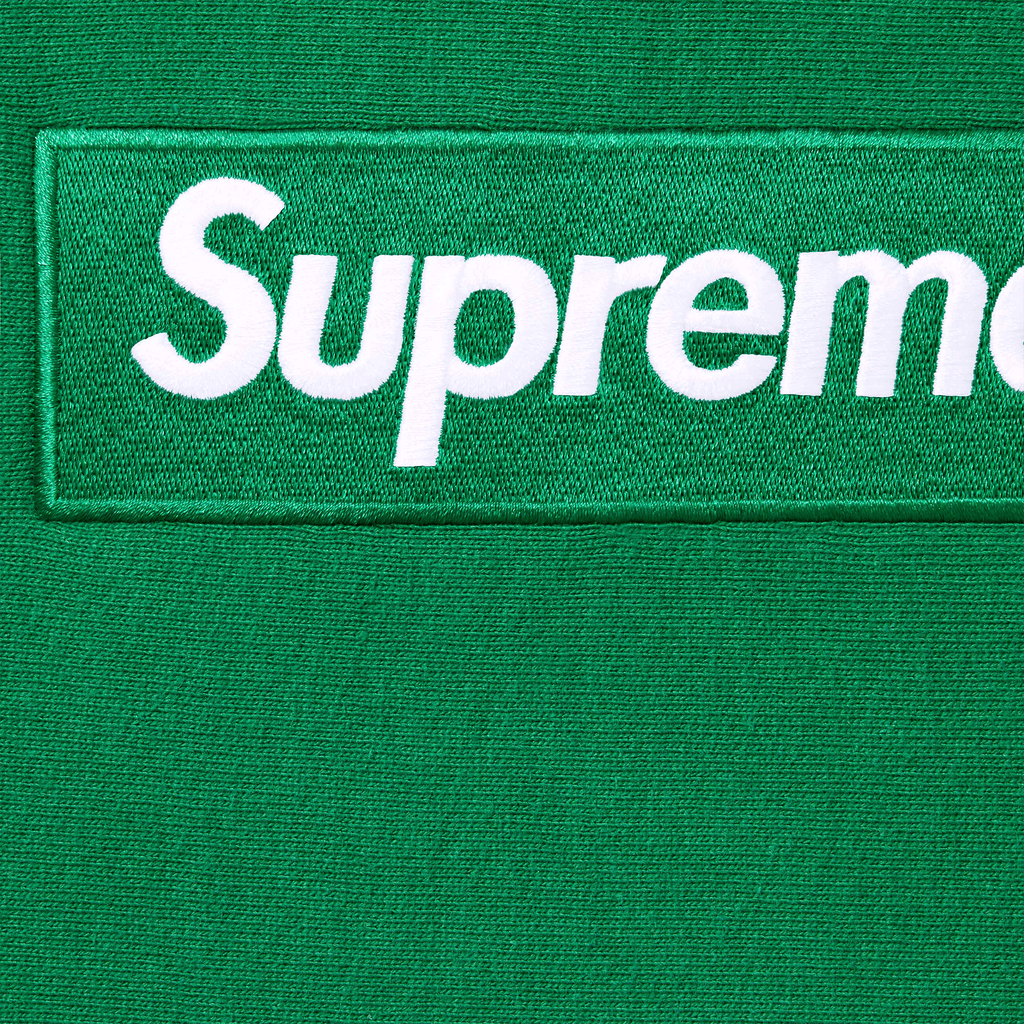 Supreme forest green box logo hoodie sales
