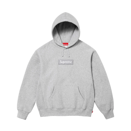 Supreme Box Logo Hoodie FW24 'Heather Grey' – Kick Game